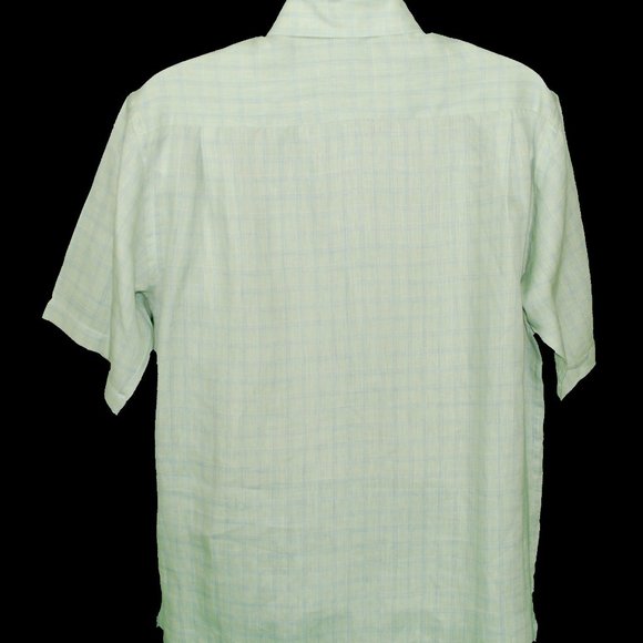 Grant Thomas Pure Linen Short Sleeve Shirt - Picture 2 of 3